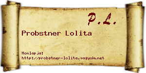 Probstner Lolita névjegykártya